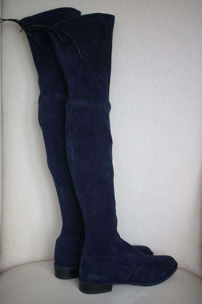 STUART WEITZMAN LOWLAND SUEDE OVER-THE-KNEE BOOTS US 7.5 UK 5 EU 38 - Image 5