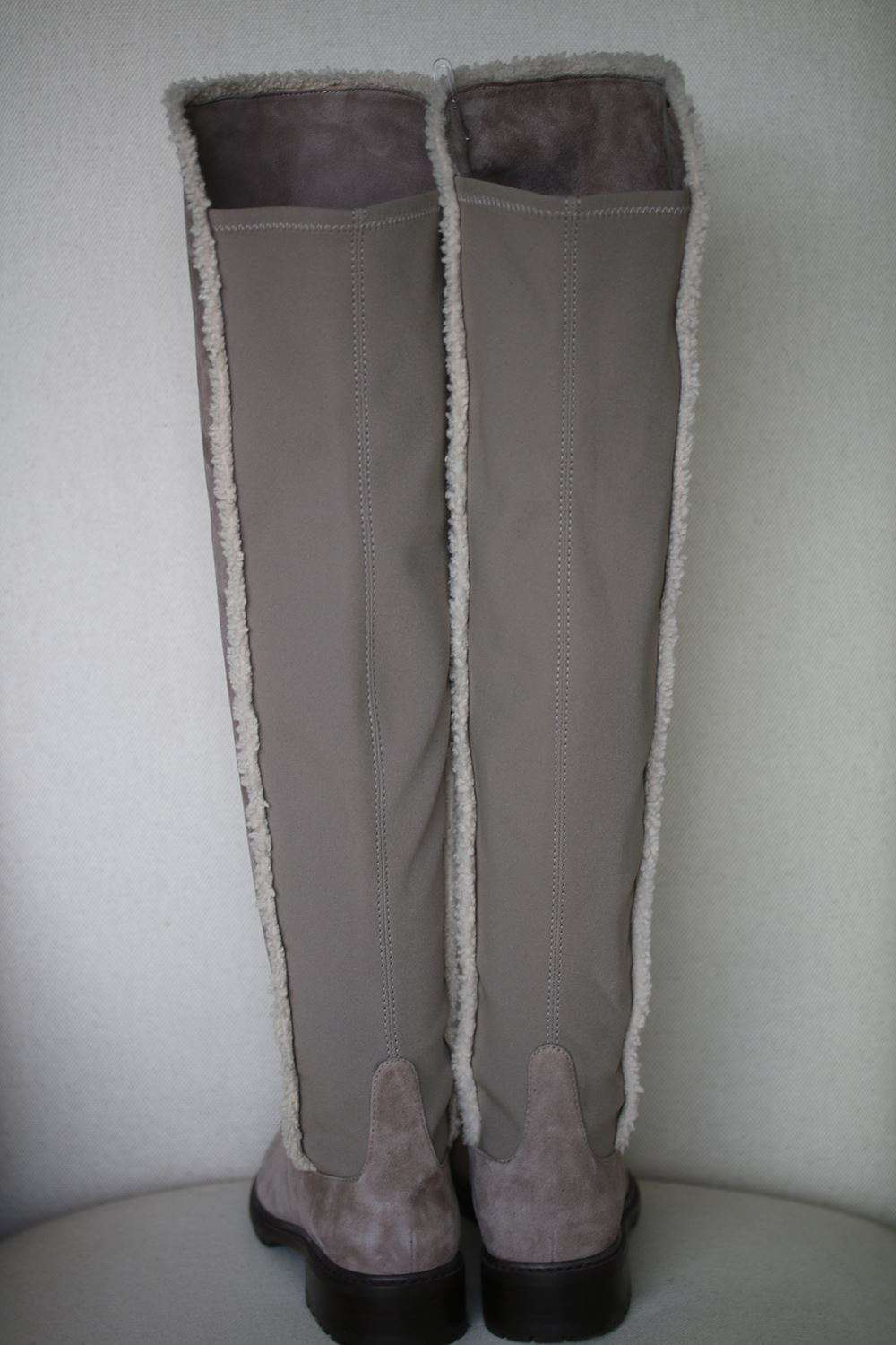 STUART WEITZMAN PARKA OVER-THE-KNEE SUEDE BOOTS US 7 UK 4.5 EU 37.5 - Image 5