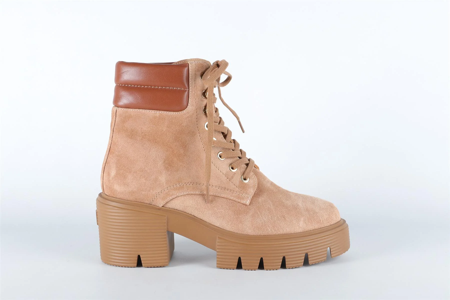 STUART WEITZMAN TAN SUEDE ANKLE BOOTS EU 36.5 UK 3.5 US 6.5 - Image 2