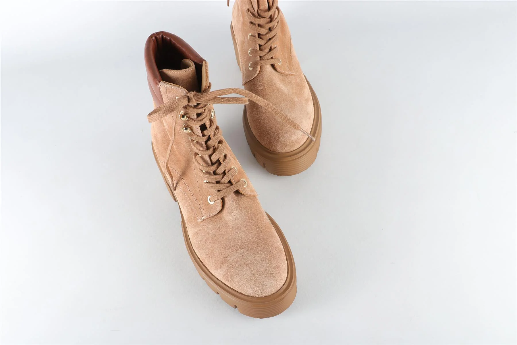 STUART WEITZMAN TAN SUEDE ANKLE BOOTS EU 36.5 UK 3.5 US 6.5 - Image 4