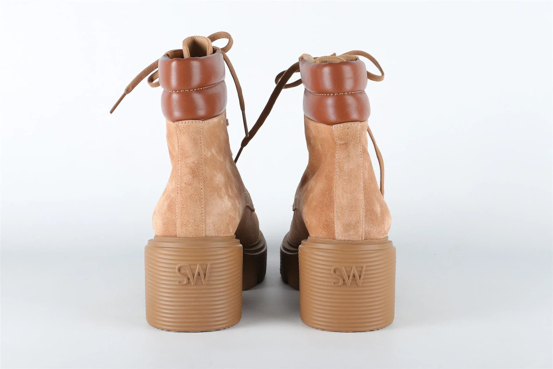 STUART WEITZMAN TAN SUEDE ANKLE BOOTS EU 36.5 UK 3.5 US 6.5 - Image 5