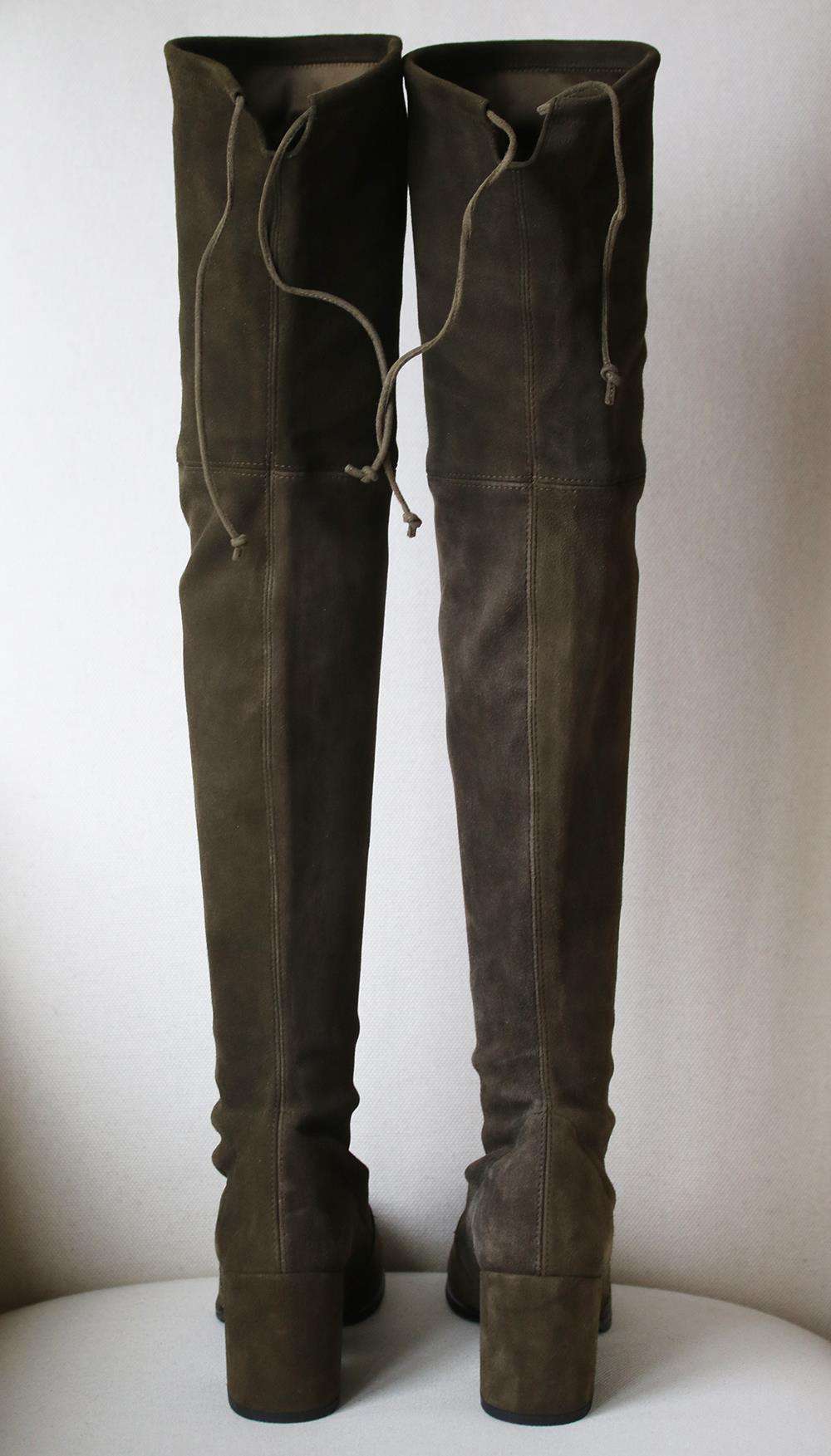 STUART WEITZMAN TIELAND STRETCH SUEDE OVER THE KNEE BOOTS EU 38 UK 5 US 7.5 - Image 4
