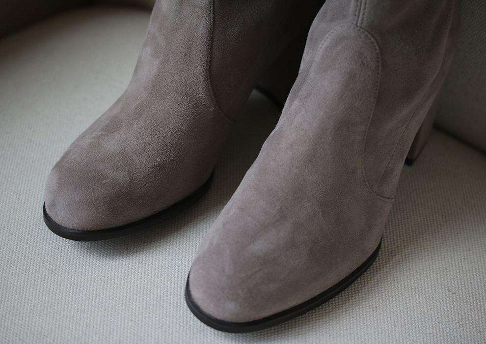 STUART WEITZMAN TIELAND SUEDE OVER-THE-KNEE BOOTS EU 37.5 UK 4.5 US 7 - Image 4