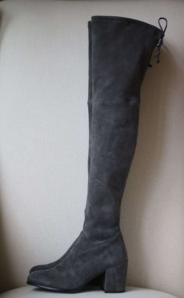 STUART WEITZMAN TIELAND SUEDE OVER-THE-KNEE BOOTS EU 37.5 UK 4.5 US 7 - Image 5