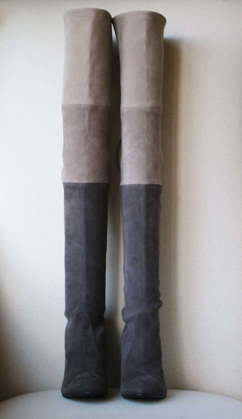 STUART WEITZMAN TROIKA STRETCH SUEDE OVER THE KNEE BOOTS EU 38 UK 5 US 7 - Image 3