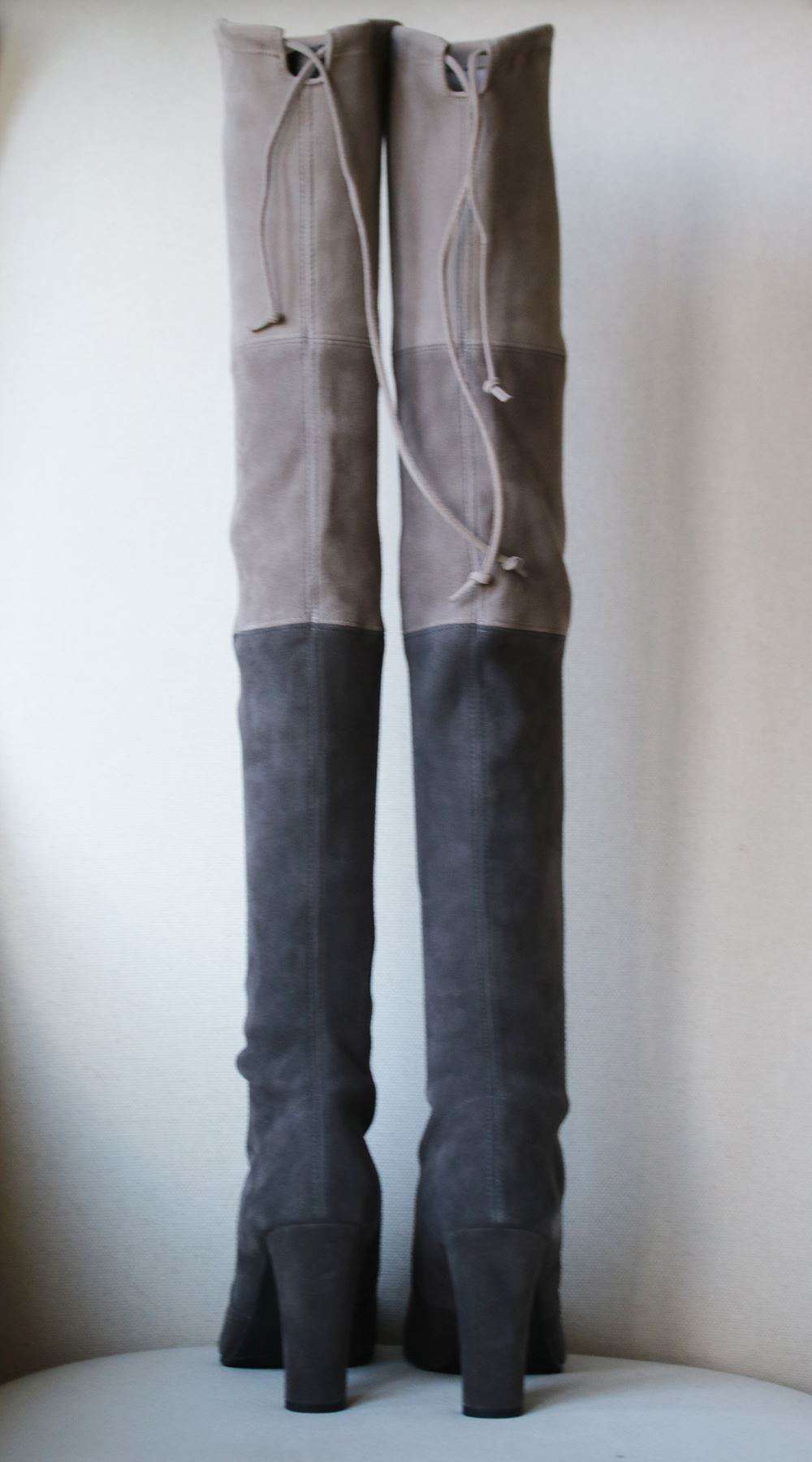 STUART WEITZMAN TROIKA STRETCH SUEDE OVER THE KNEE BOOTS EU 38 UK 5 US 7 - Image 4