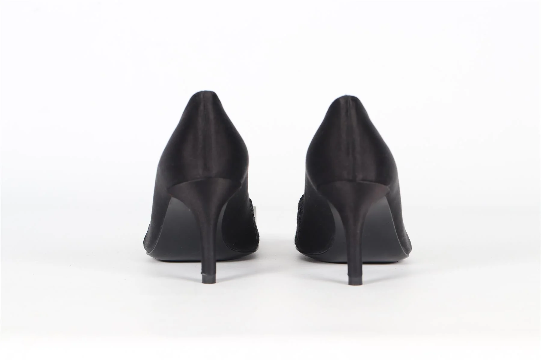 STUART WEITZMAN VINTAGE LACE AND SATIN PUMPS EU 36.5 UK 3.5 US 6.5 - Image 4