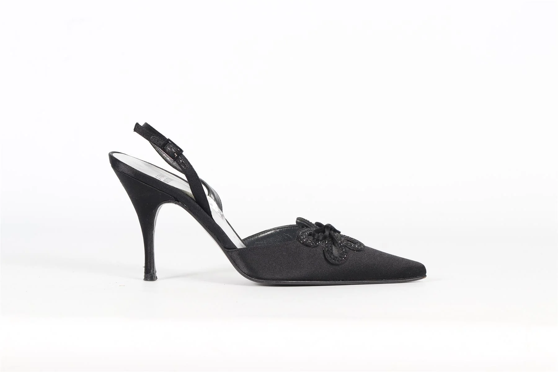 STUART WEITZMAN VINTAGE SATIN SLINGBACK PUMPS EU 37 UK 4 US 7 - Image 2