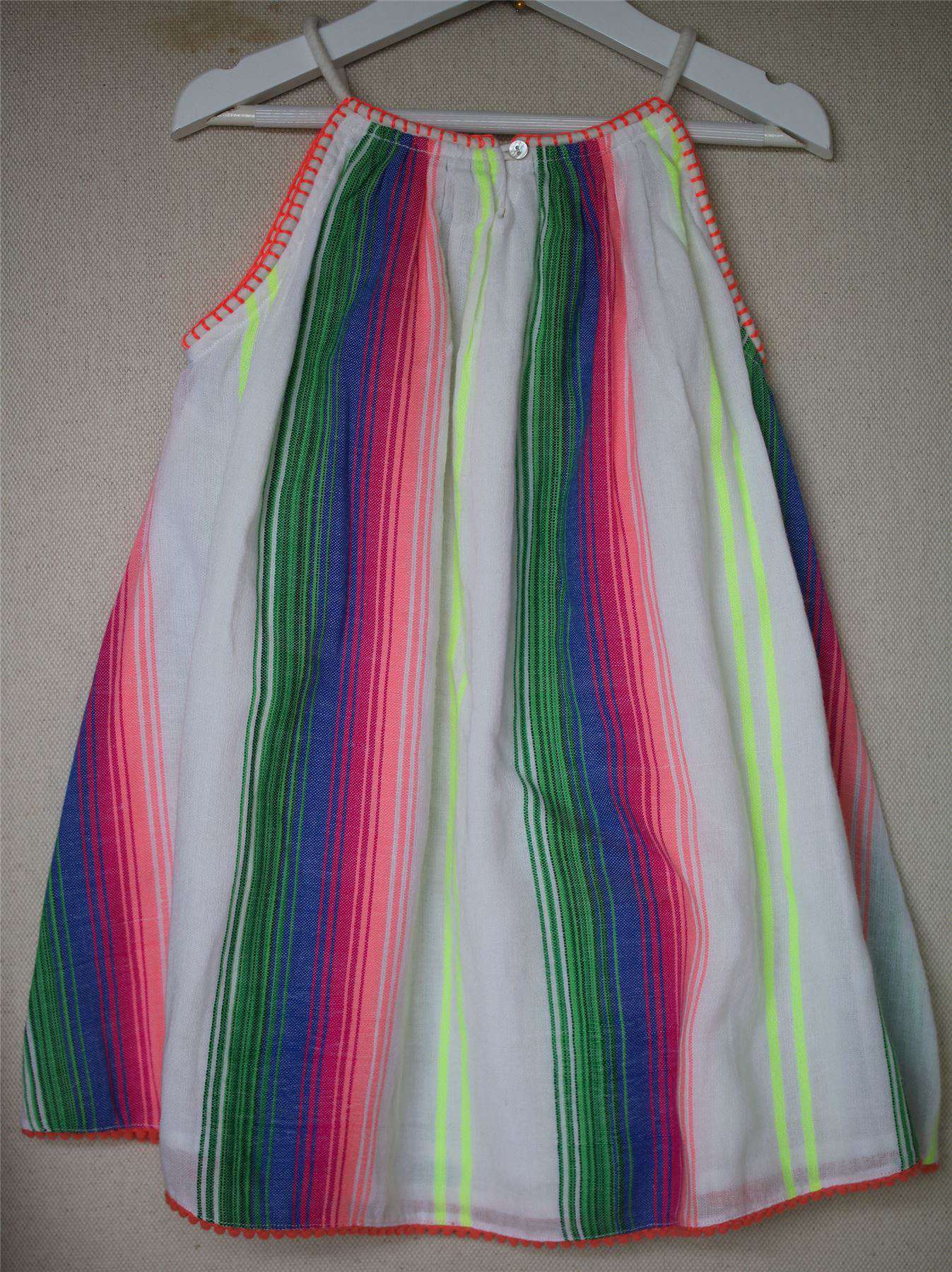 SUNCHILD GIRLS COTTON STRIPED SUN DRESS 4 YEARS - Image 2