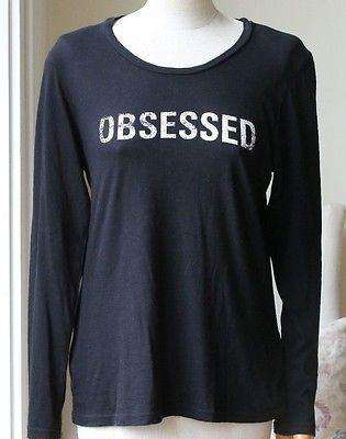 SUNDRY BLACK OBSESSED LONG SLEEVE TOP UK 10 - Image 2