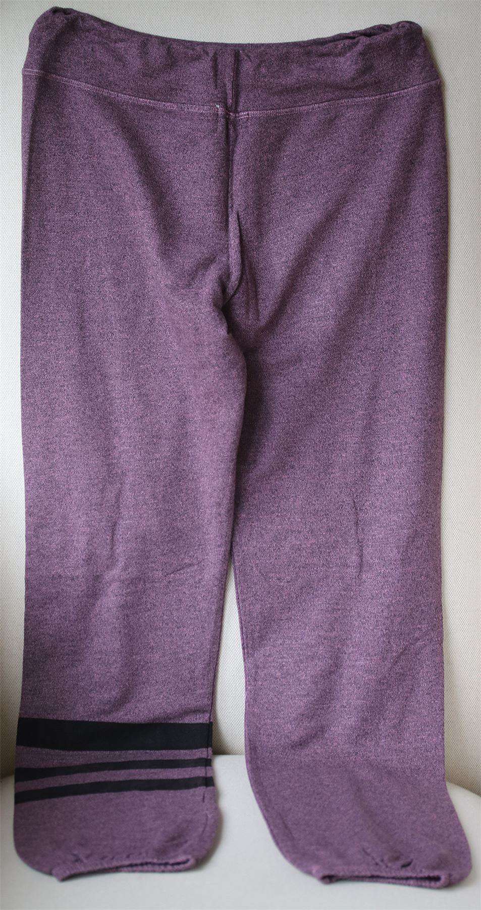 SUNDRY COZY STRIPE PURPLE SWEATPANTS MEDIUM - Image 2