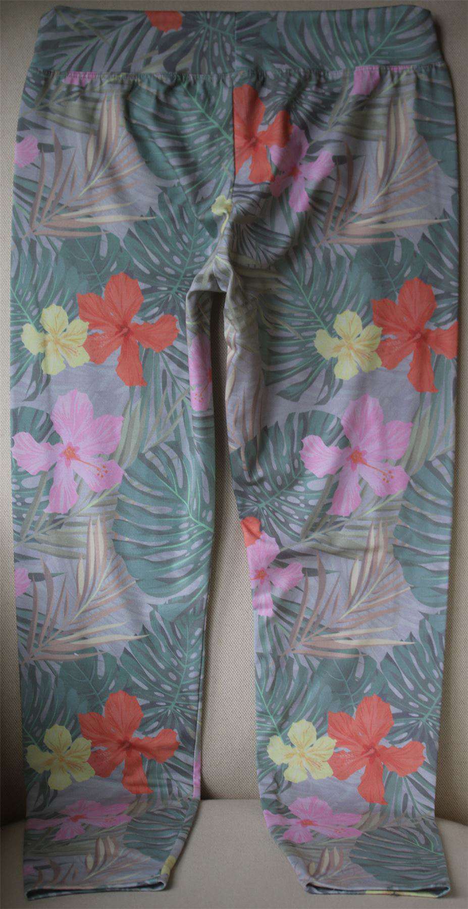 SUNDRY FLORAL AND PALM PRINT SKINNY SWEATPANTS MEDIUM - Image 2