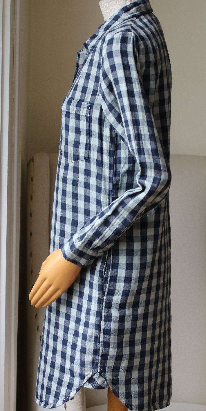 SUNDRY HENLEY PLAID SHIRT DRESS UK 8 - Image 2