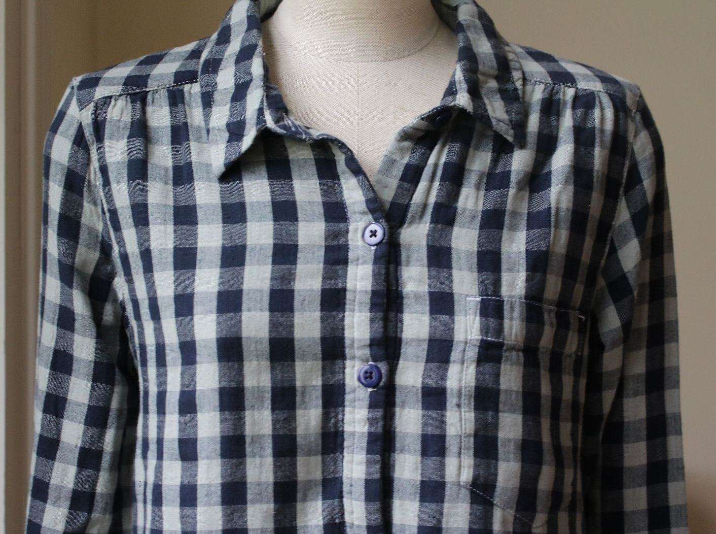SUNDRY HENLEY PLAID SHIRT DRESS UK 8 - Image 6