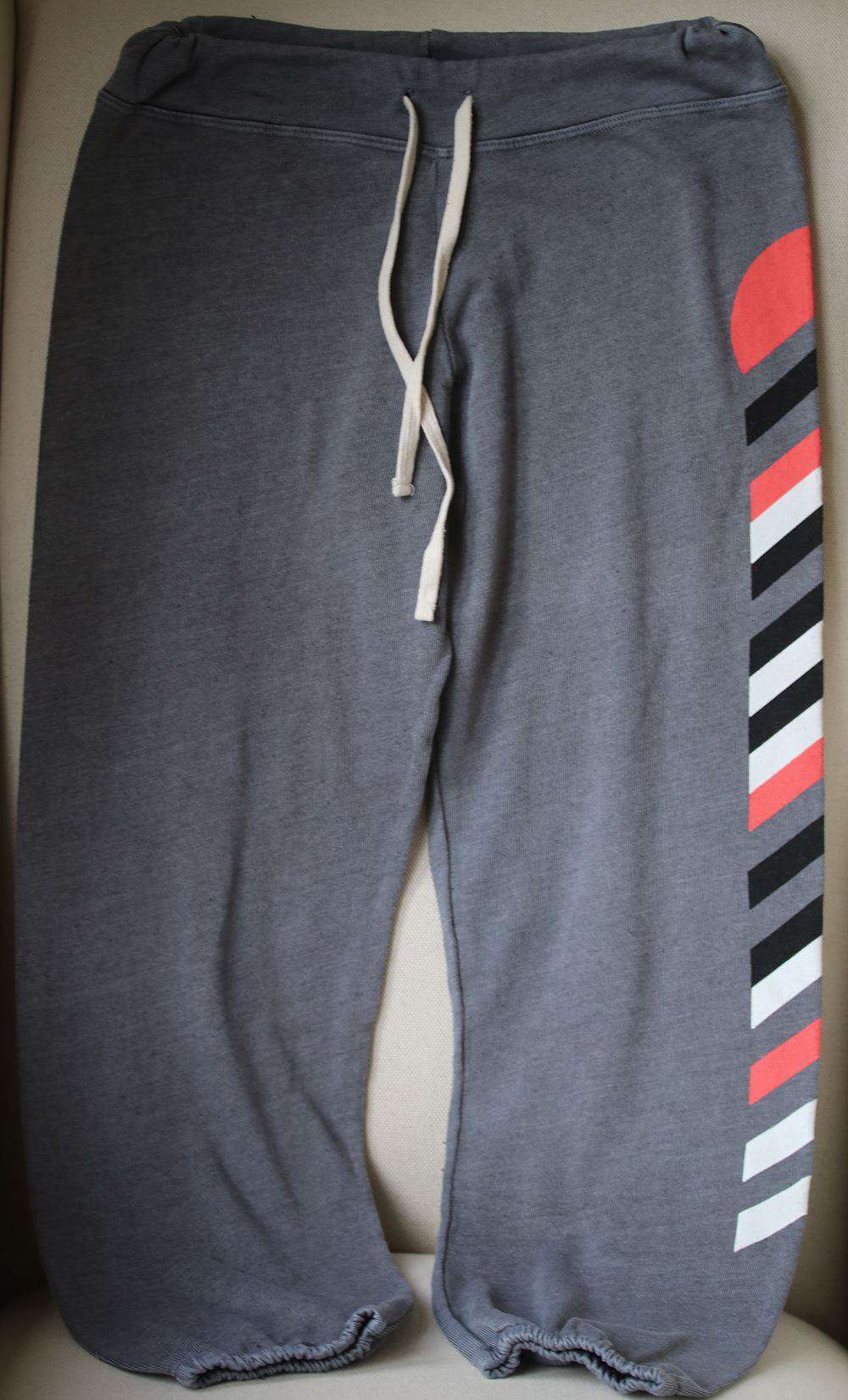 SUNDRY STRIPED GREY SWEATPANTS SIZE 2 UK 10 - Image 2