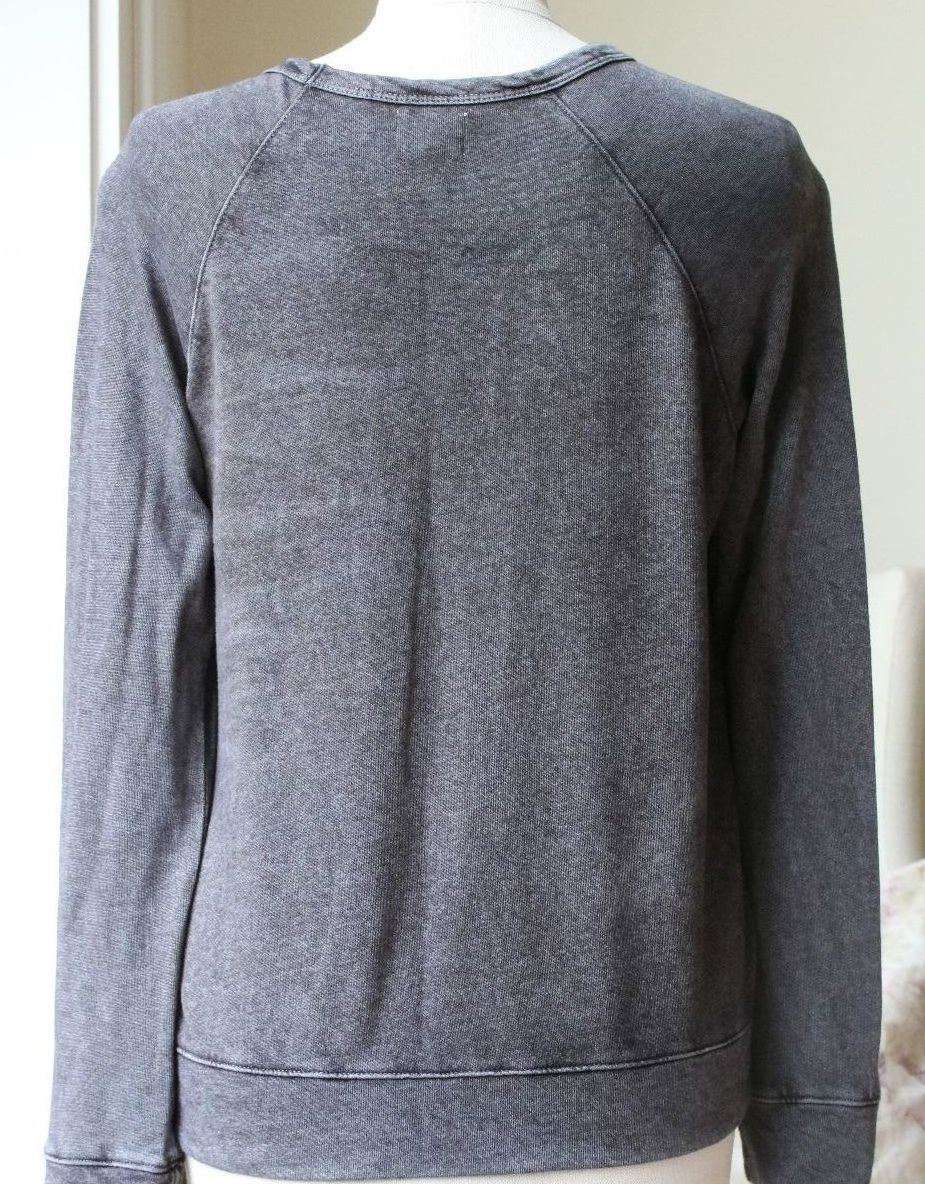 SUNDRY VINTAGE BLACK LONG-SLEEVE SWEATER UK 10 - Image 4