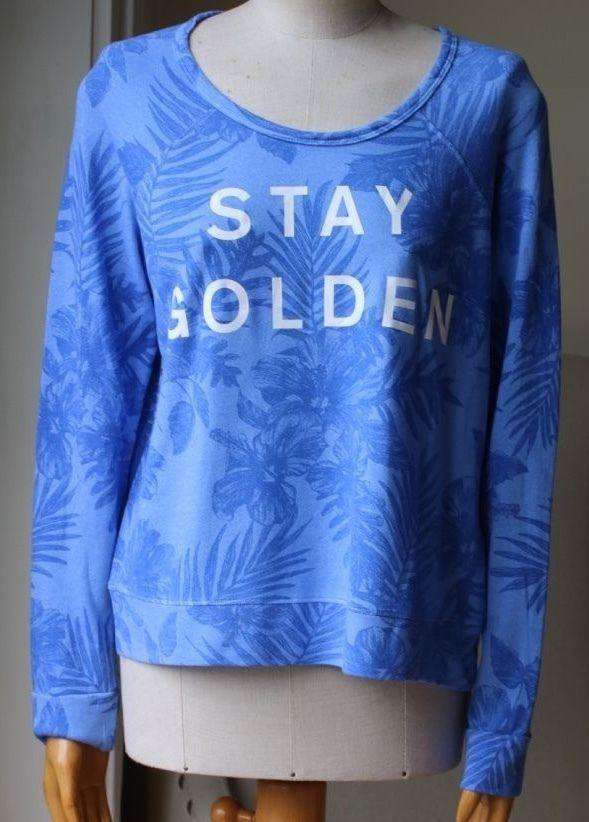 SUNDRY WEEKEND CROP PULLOVER SWEATSHIRT SIZE 1 SMALL - Image 2