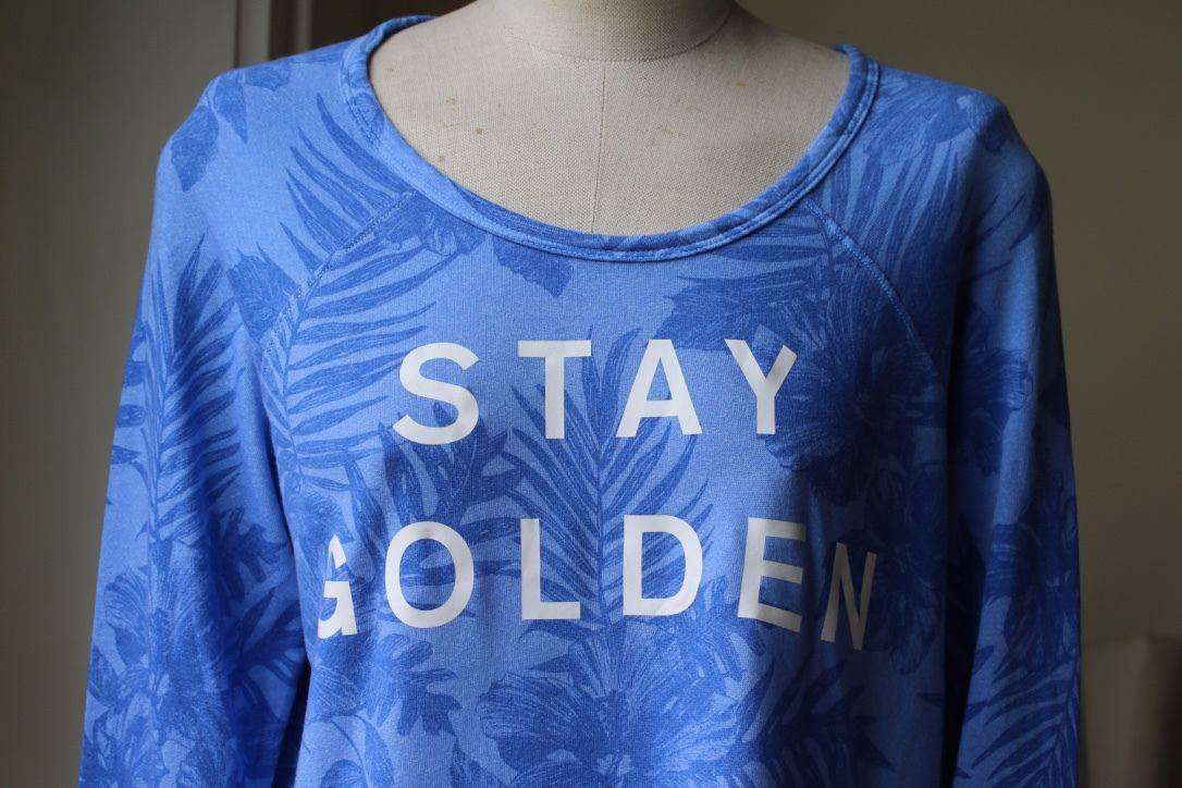 SUNDRY WEEKEND CROP PULLOVER SWEATSHIRT SIZE 1 SMALL - Image 4