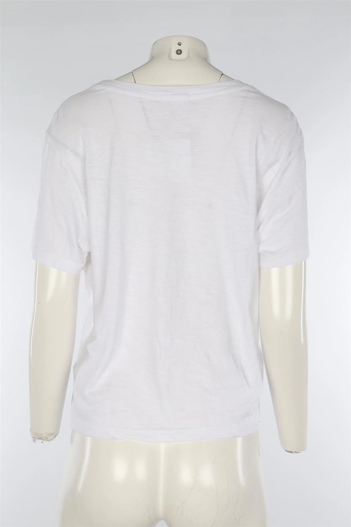 SUNDRY WHITE COTTON T-SHIRT MEDIUM - Image 4