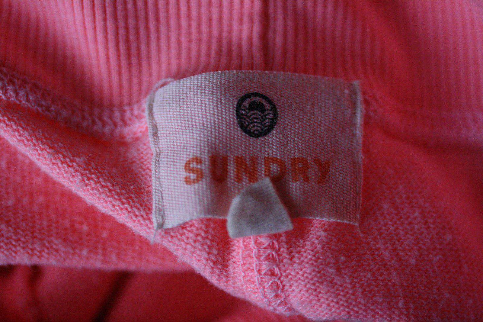 SUNDRY ZIPPER NEON ORANGE SWEATPANTS SZ 2 UK 10 - Image 3