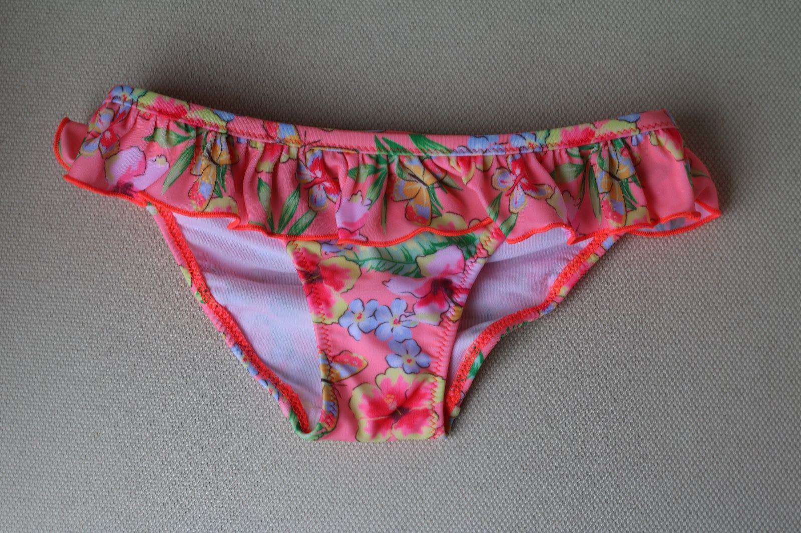 SUNUVA BABY NEON PINK TROPICAL BUTTERFLY BIKINI 2-3 YEARS - Image 3