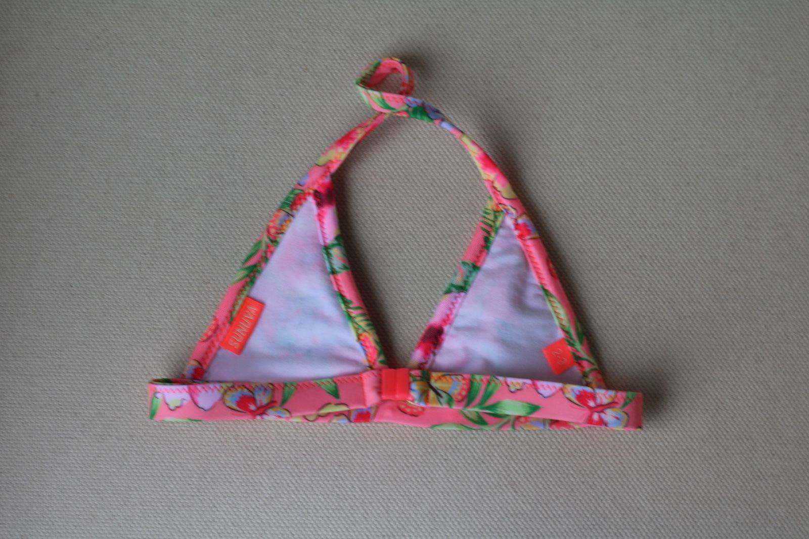 SUNUVA BABY NEON PINK TROPICAL BUTTERFLY BIKINI 2-3 YEARS - Image 4