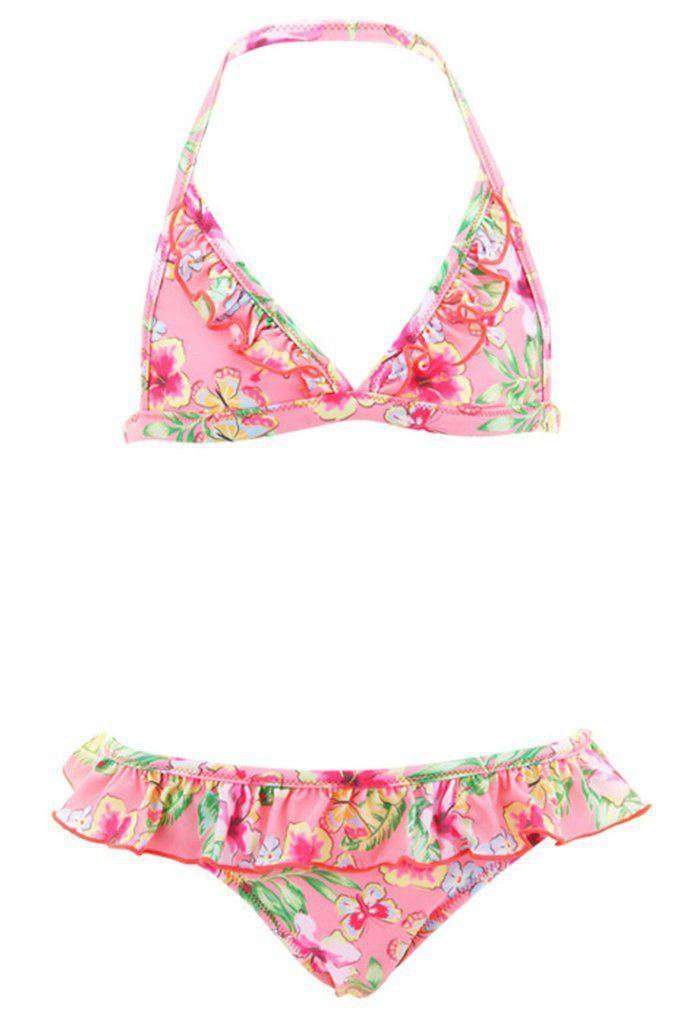 SUNUVA BABY NEON PINK TROPICAL BUTTERFLY BIKINI 2-3 YEARS - Image 5