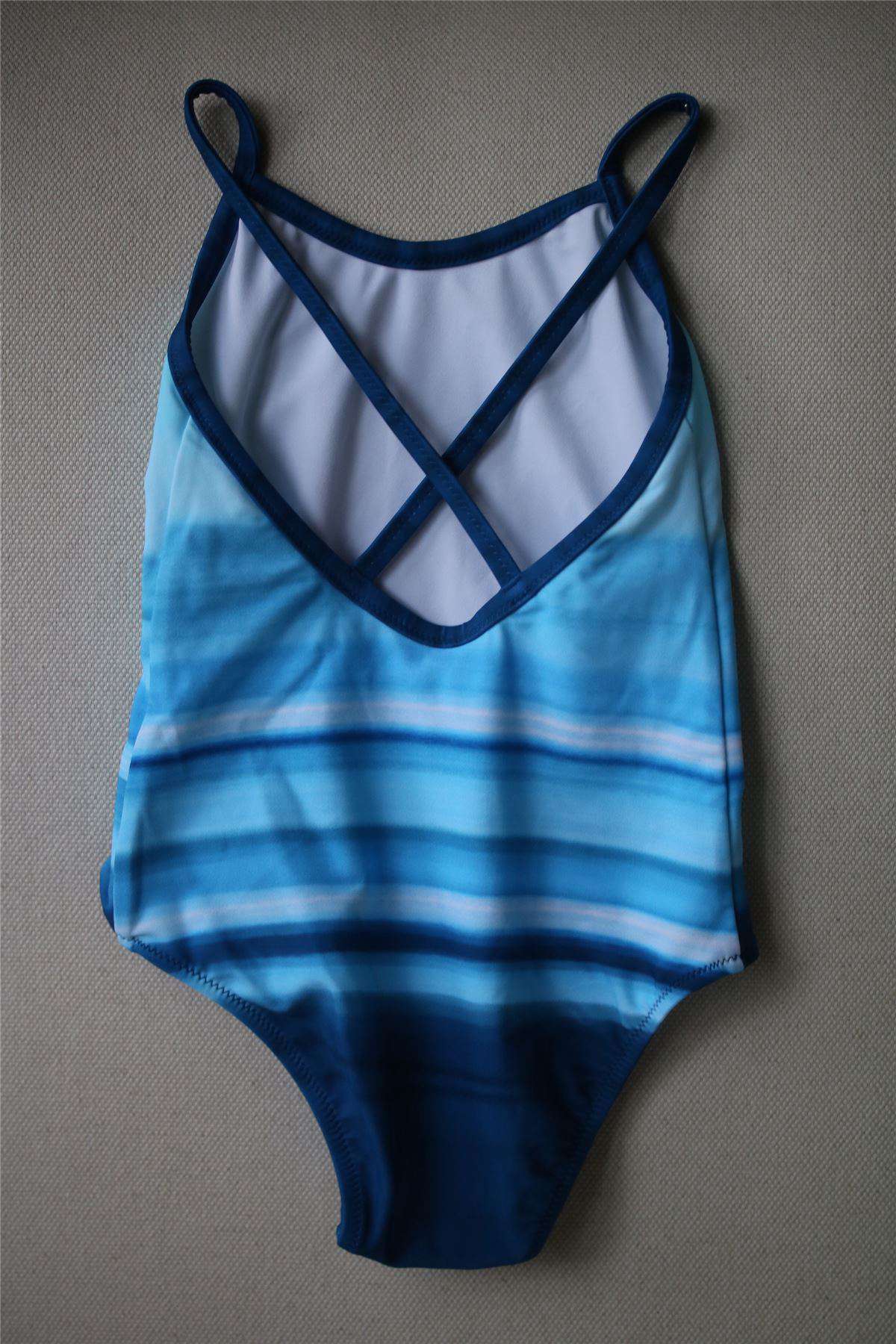 SUNUVA GIRLS BLUE HORSE PRINT SWIMSUIT 3-4 YEARS - Image 4
