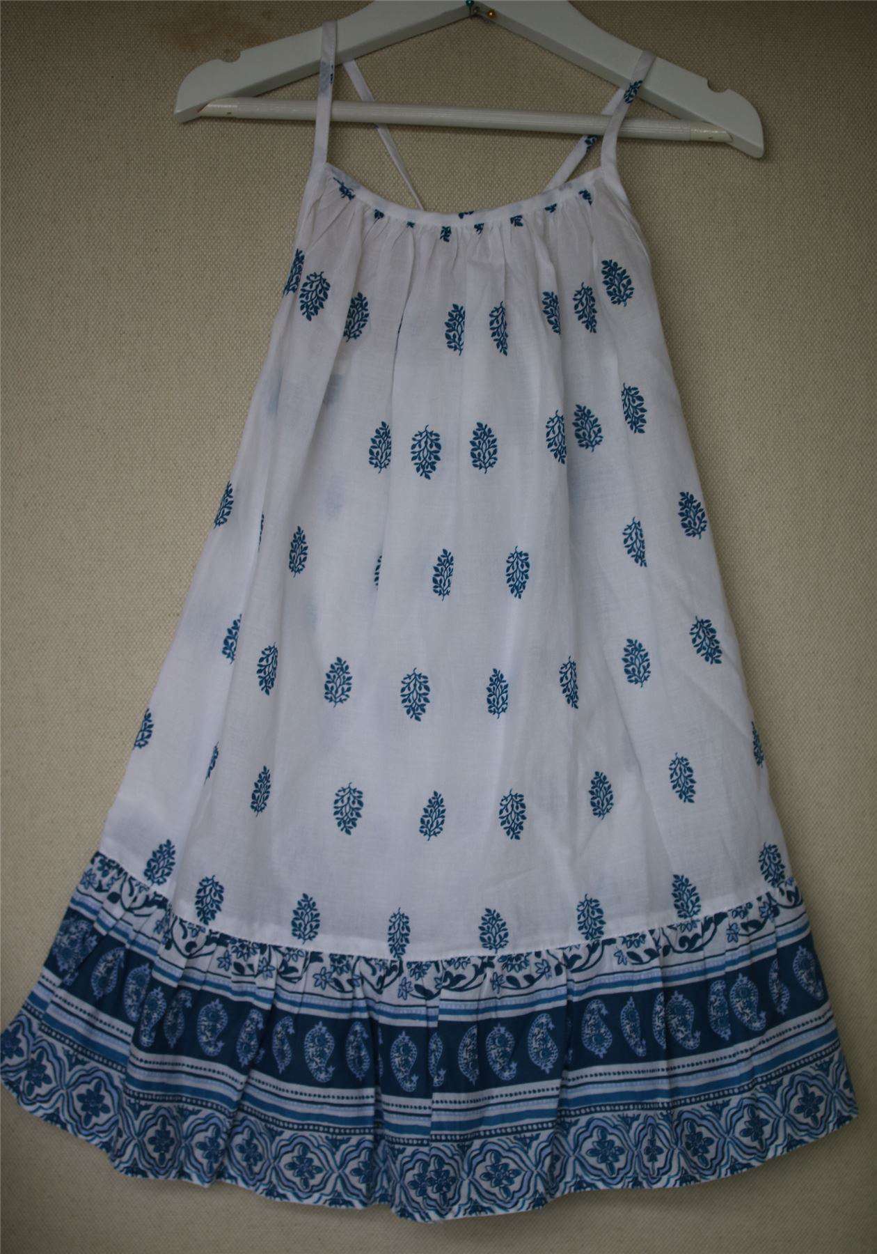 SUNUVA GIRLS IKAT PAISLEY TIERED STRAPPY DRESS 3-4 YEARS - Image 2