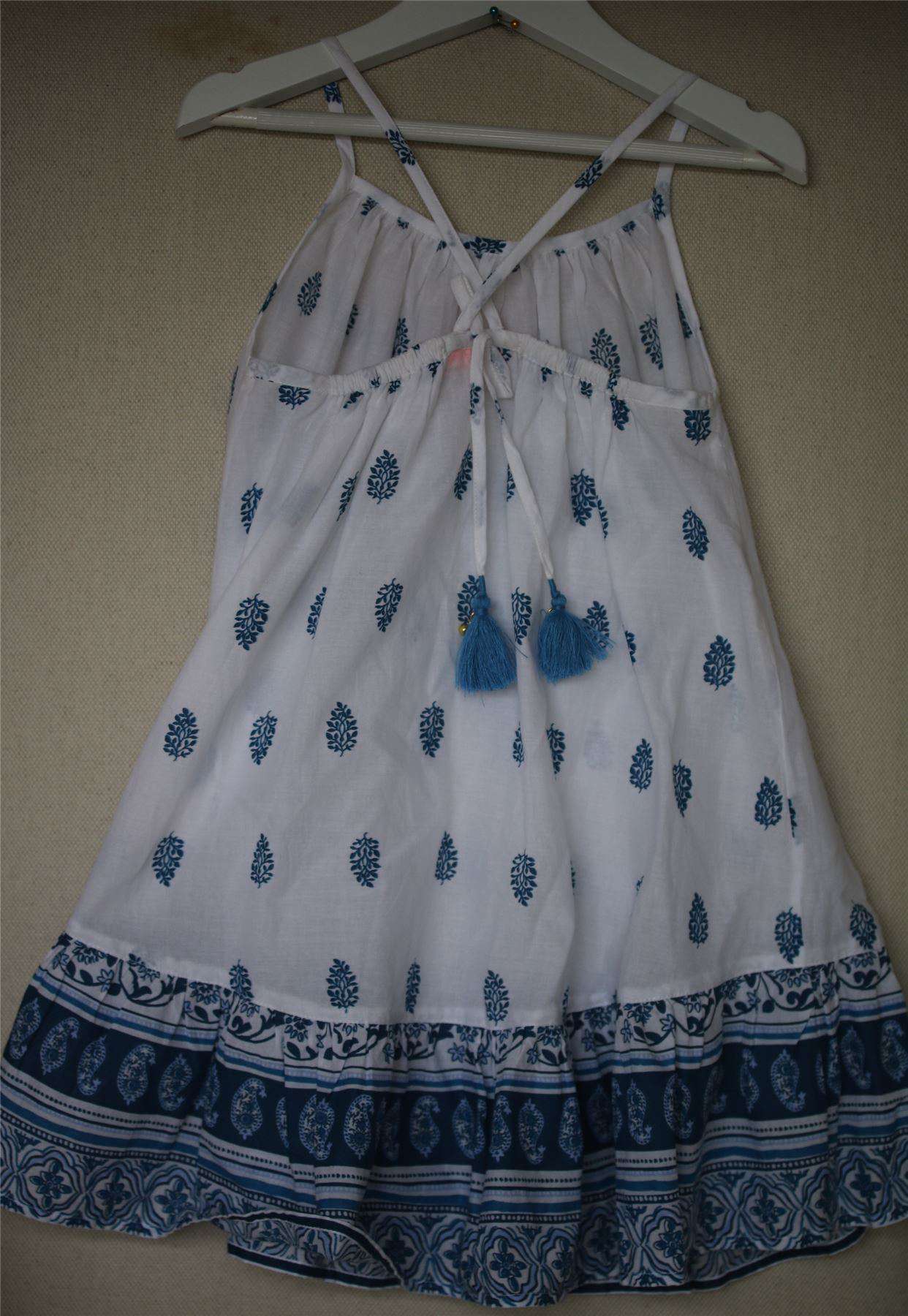 SUNUVA GIRLS IKAT PAISLEY TIERED STRAPPY DRESS 3-4 YEARS - Image 3