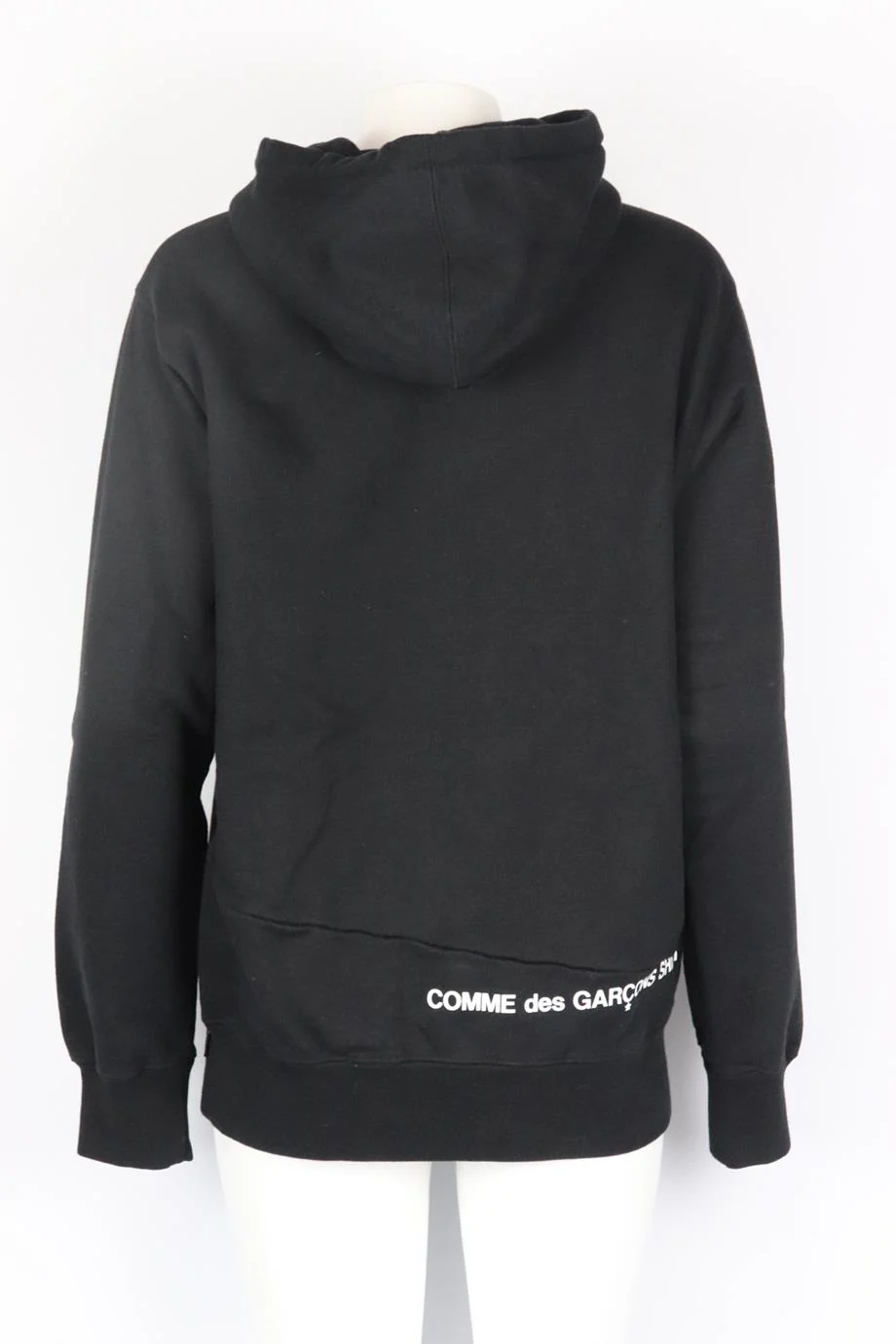 SUPREME + COMME DES GARÇONS 2018 LOGO PRINTED COTTON JERSEY HOODIE MEDIUM - Image 4