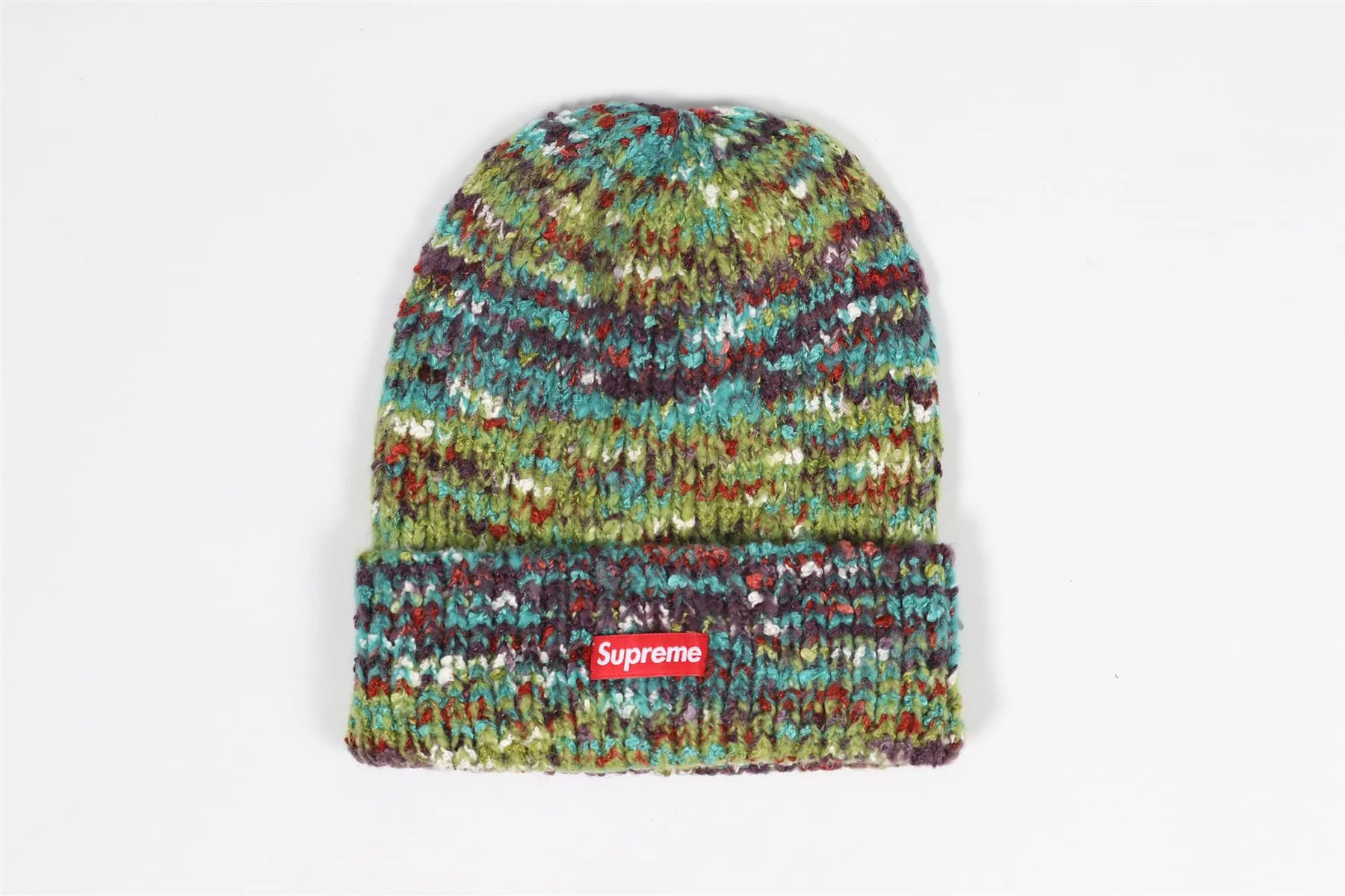 SUPREME GREEN KNIT BEANIE ONE SIZE - Image 2