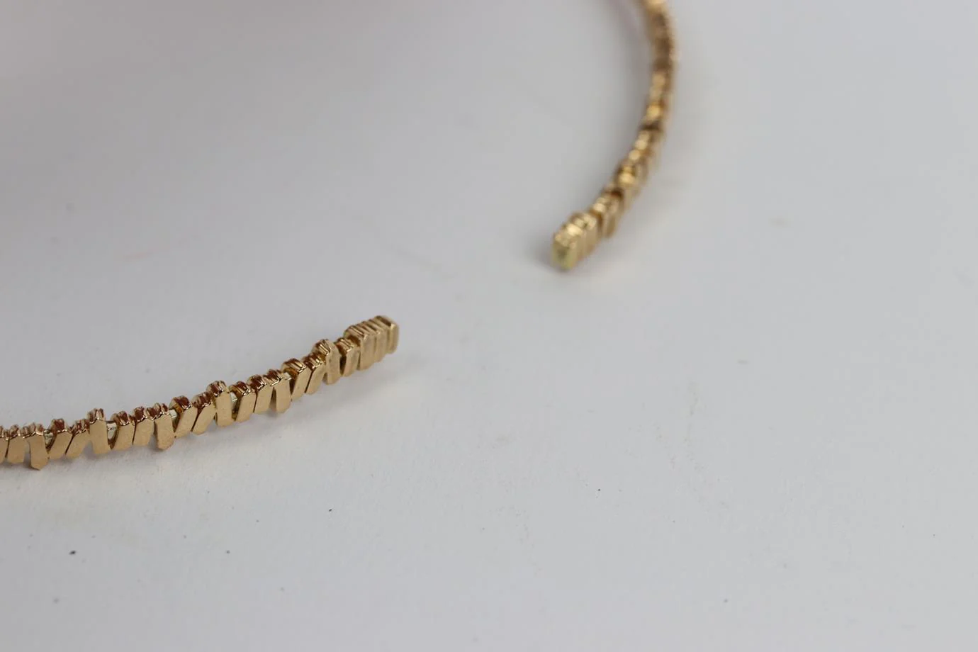 SUZANNE KALAN 18 KARAT ROSE GOLD BAGUETTE DIAMOND CHOKER - Image 5