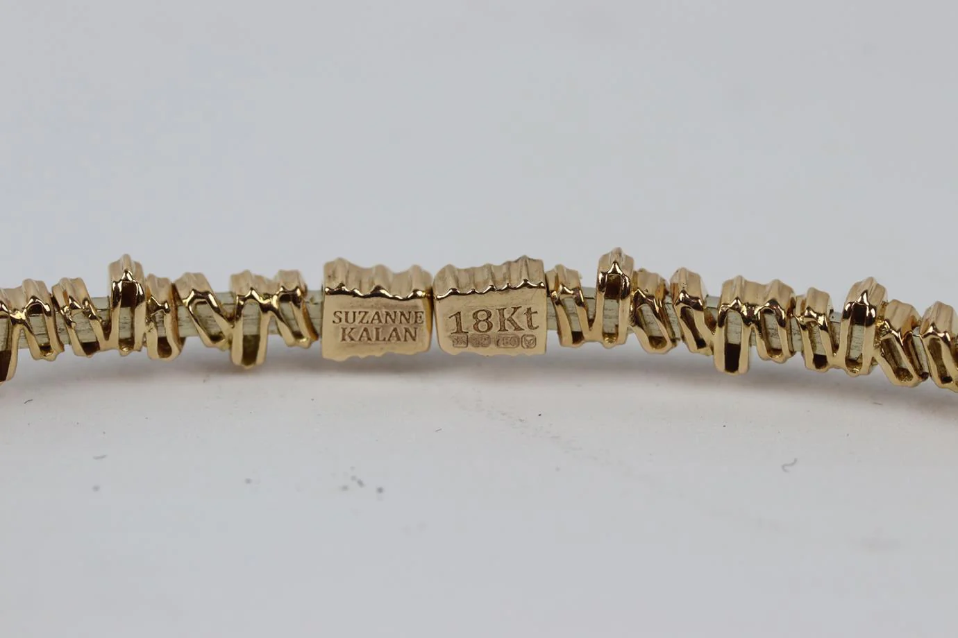 SUZANNE KALAN 18 KARAT ROSE GOLD BAGUETTE DIAMOND CHOKER - Image 6
