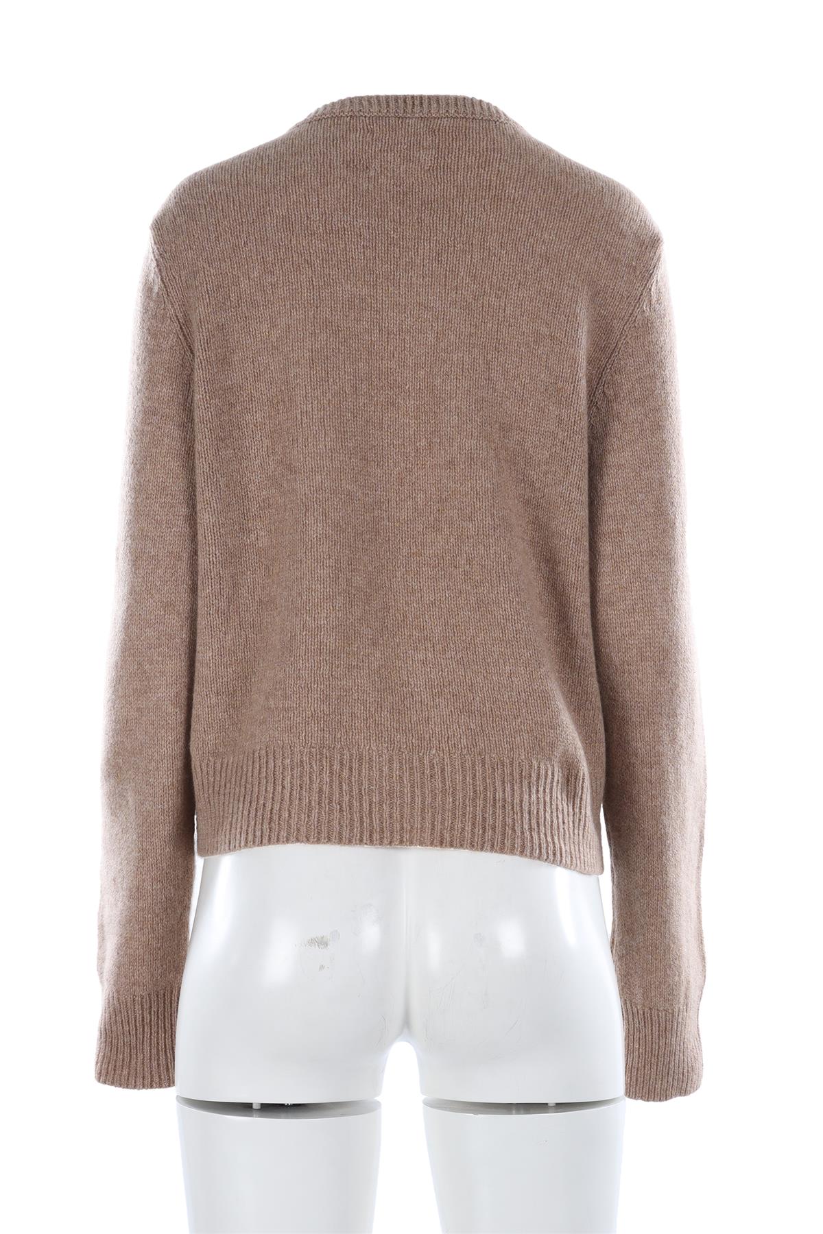 SUZIE KONDI BEIGE CASHMERE CARDIGAN LARGE - Image 4