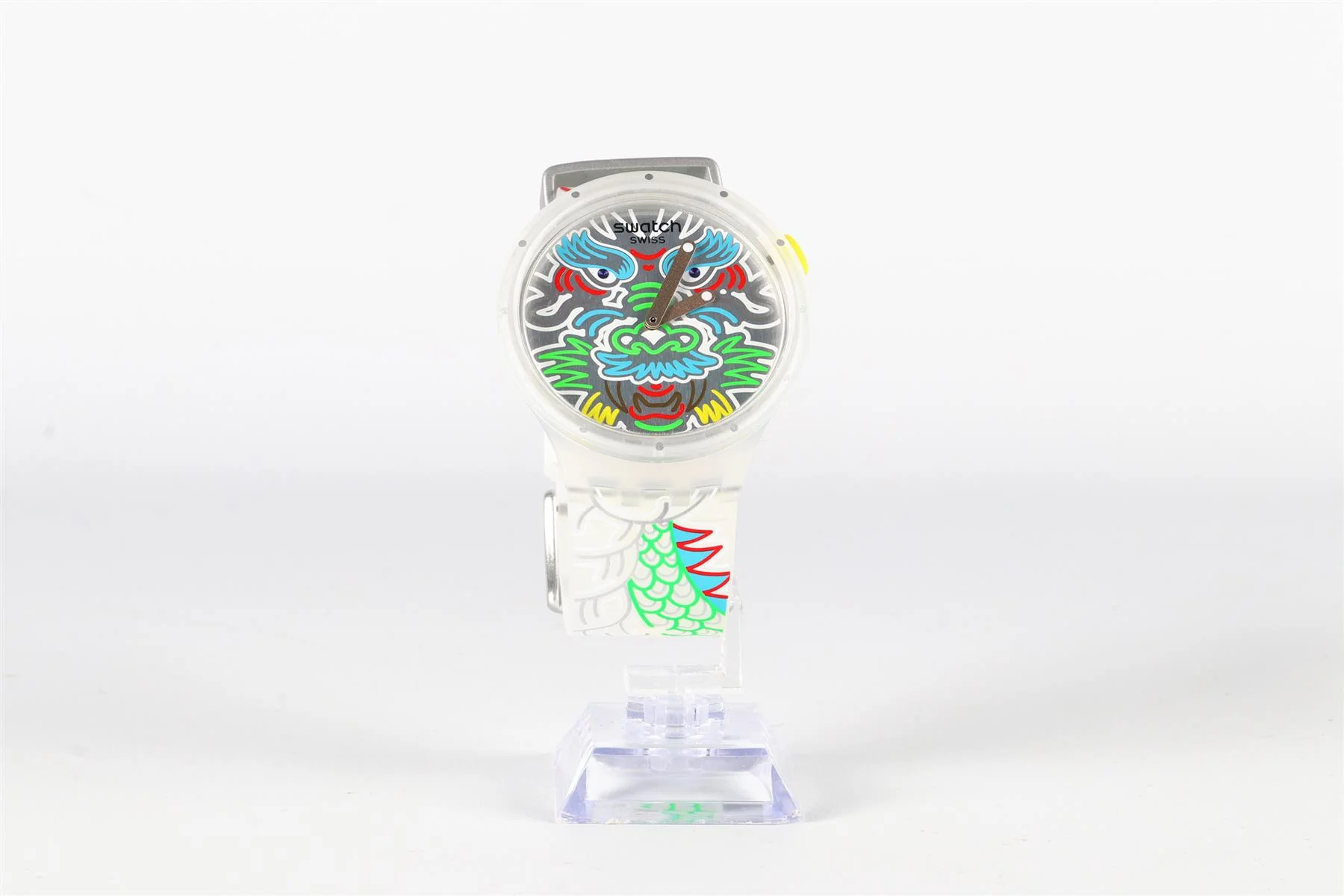 SWATCH MULTI DRAGON IN CLOUD SILICONE WATCH - Image 2