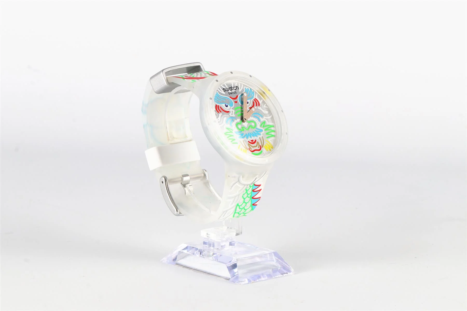 SWATCH MULTI DRAGON IN CLOUD SILICONE WATCH - Image 3