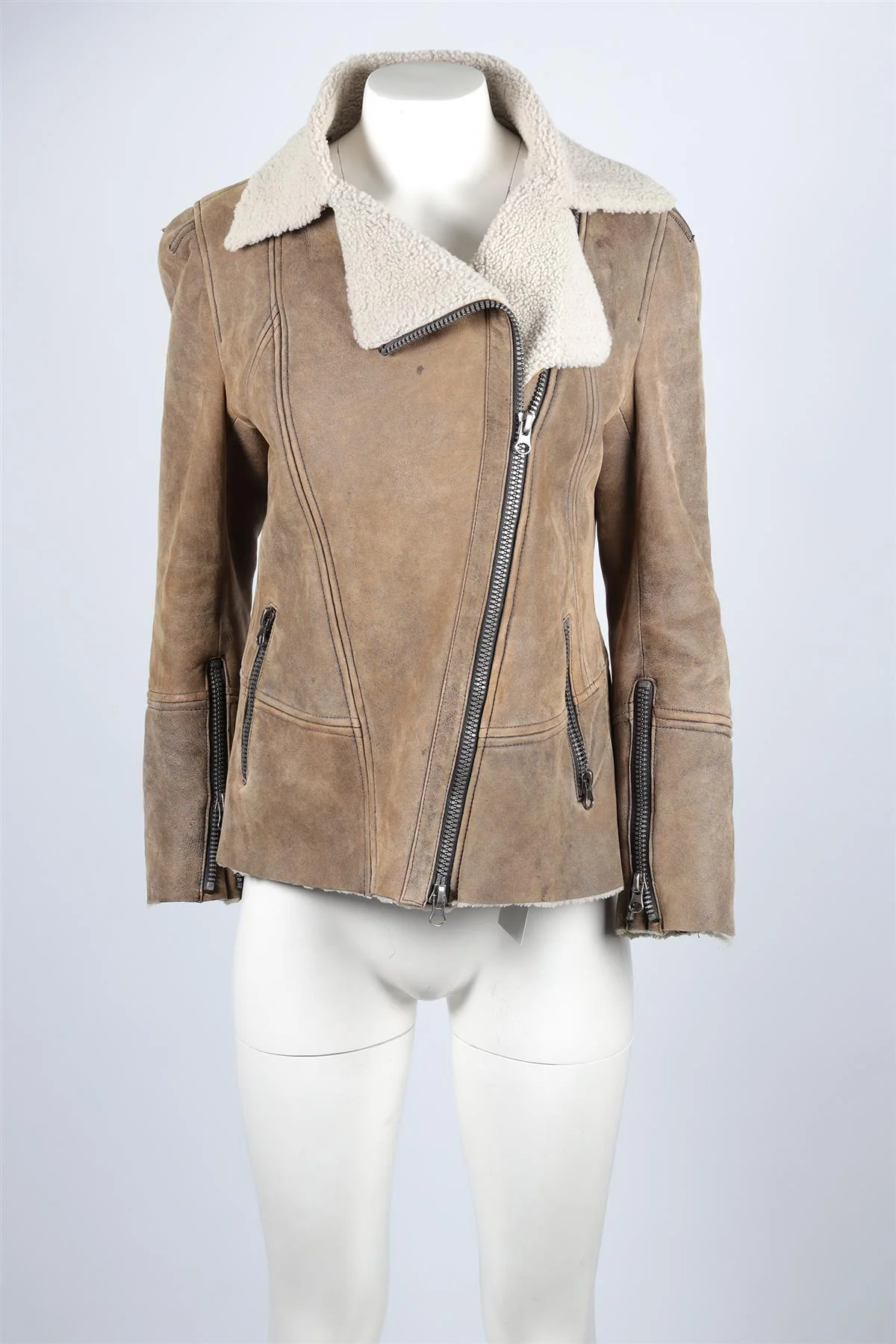 Sylvie Schimmel Brown Suede Jacket FR 42 UK 14 - Image 2