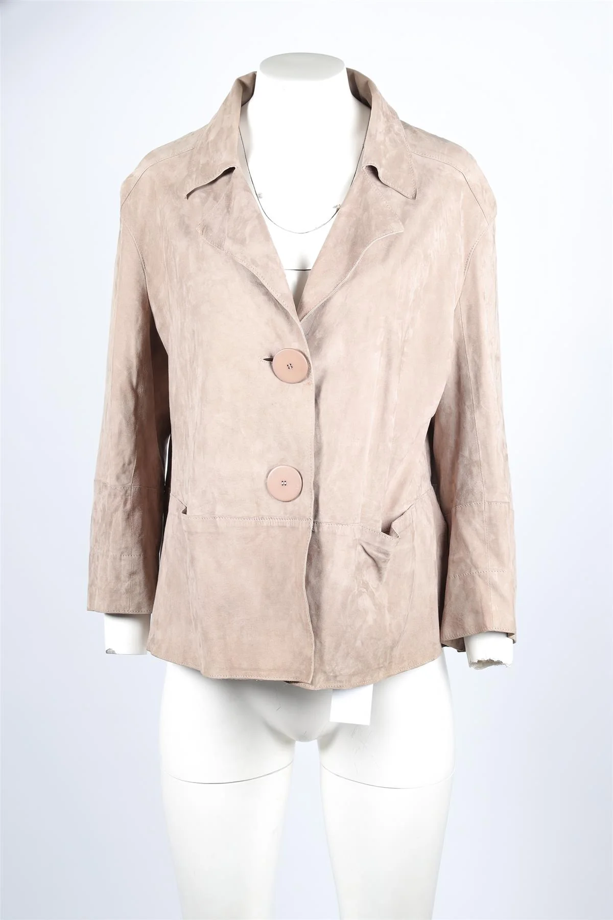 Sylvie Schimmel Grey Suede Jacket FR 42 UK 14 - Image 2