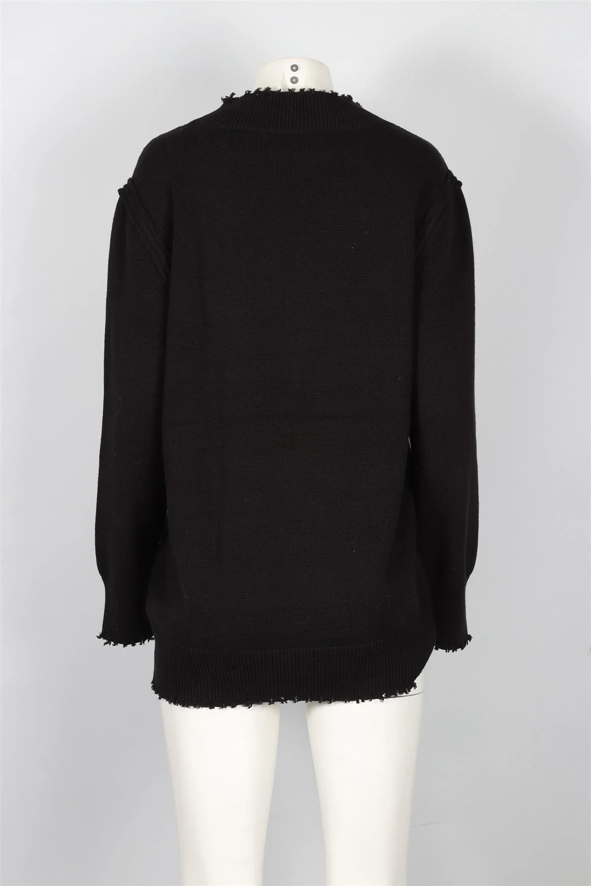 T BY ALEXANDER WANG BLACK WOOL SWEATER XSMALL - Image 4