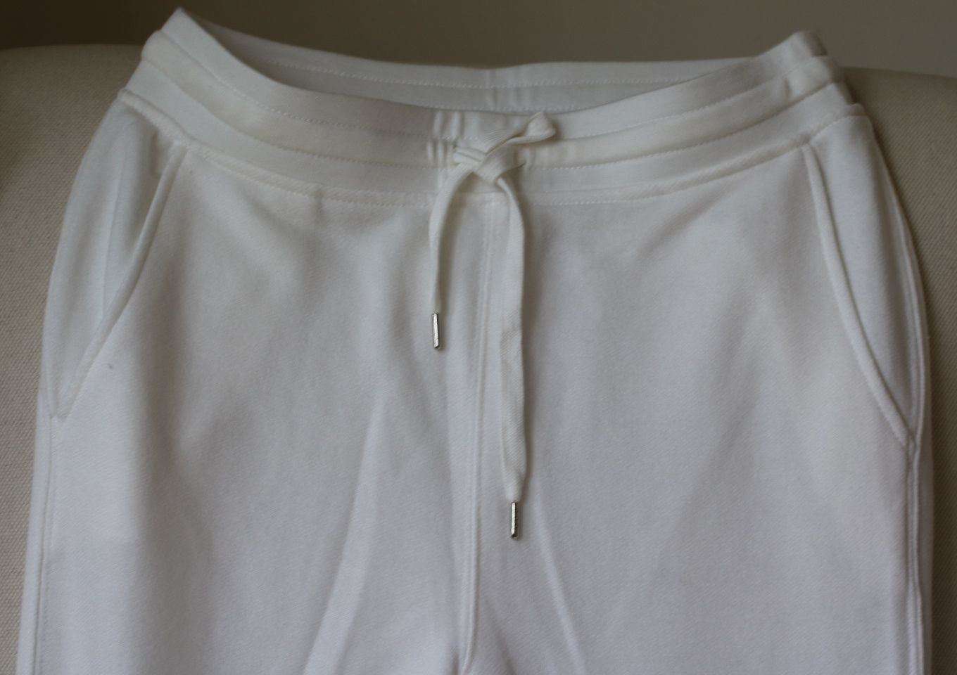 T BY ALEXANDER WANG FRENCH TERRY WHITE SWEATPANTS SMALL - Image 2
