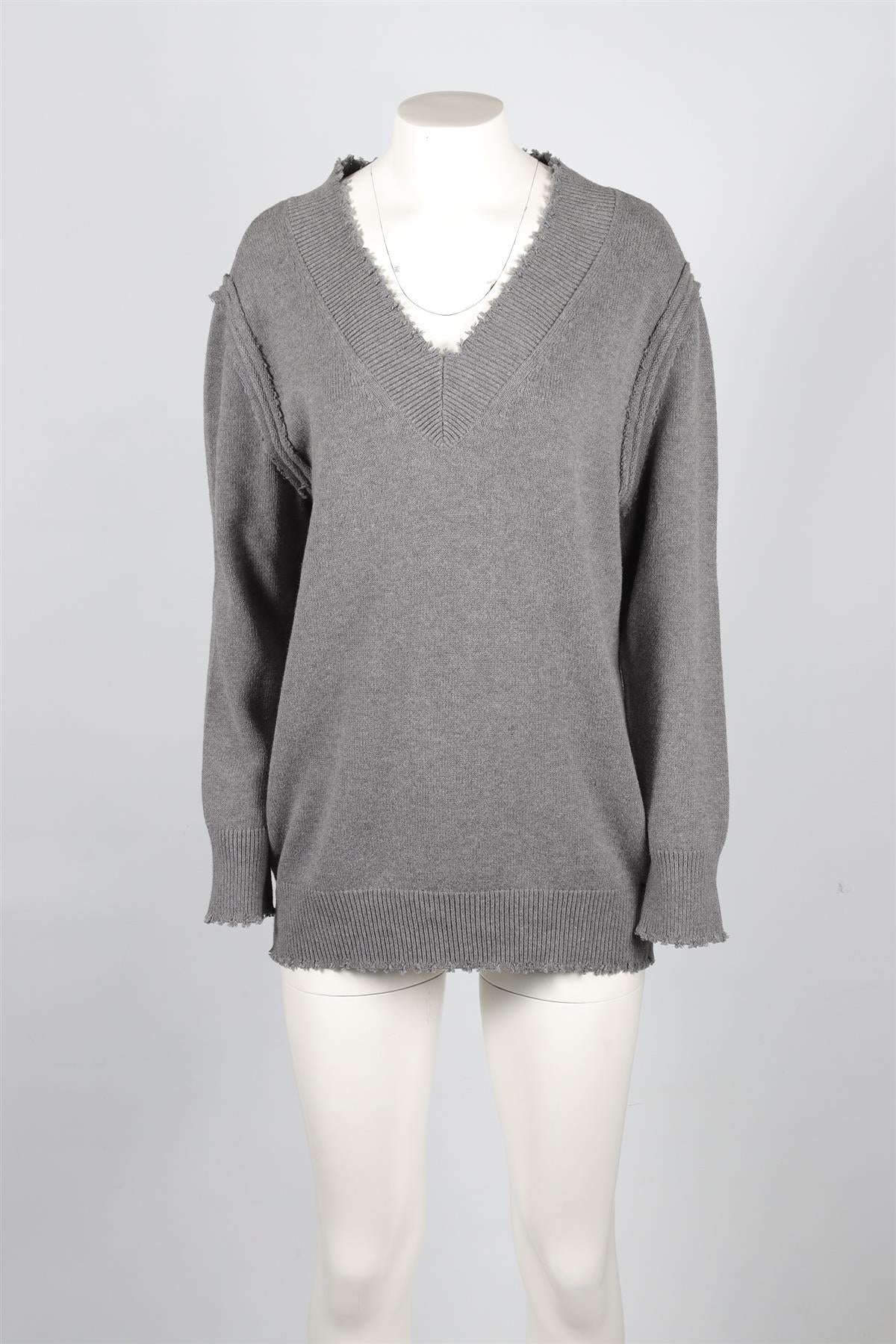 T BY ALEXANDER WANG GREY COTTON SWEATER XSMALL - Image 2