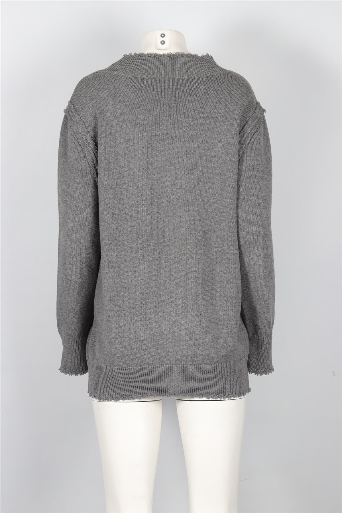 T BY ALEXANDER WANG GREY COTTON SWEATER XSMALL - Image 4
