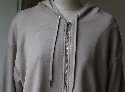 T BY ALEXANDER WANG LONG ZIP-UP HOODIE MEDIUM - Image 4