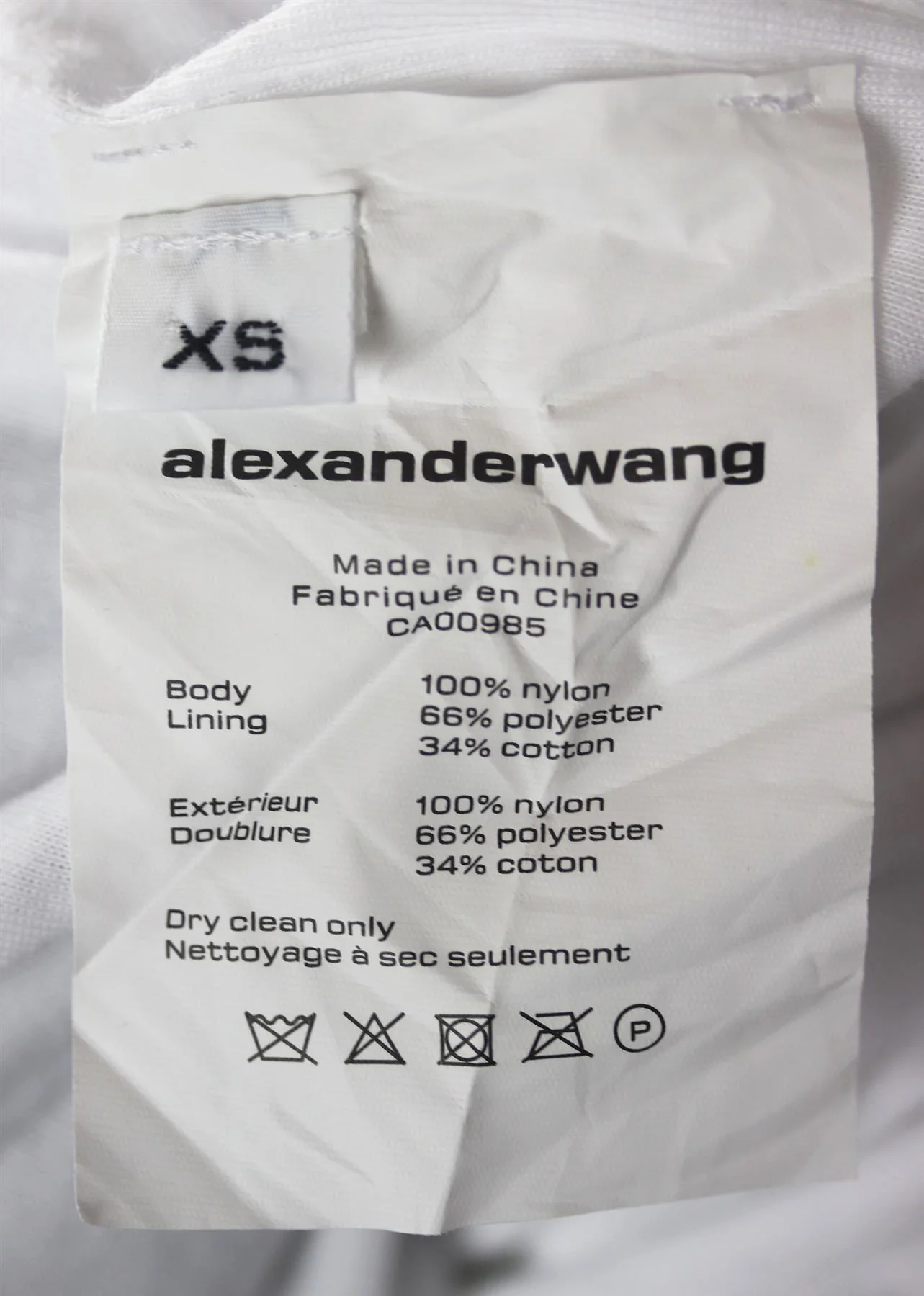 T BY ALEXANDER WANG STRIPED SHELL TRACK PANTS XSMALL - Image 5