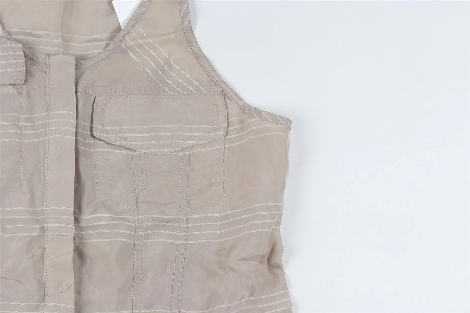 T BY ALEXANDER WANG TAUPE WOVEN PLAYSUIT XSMALL - Image 3