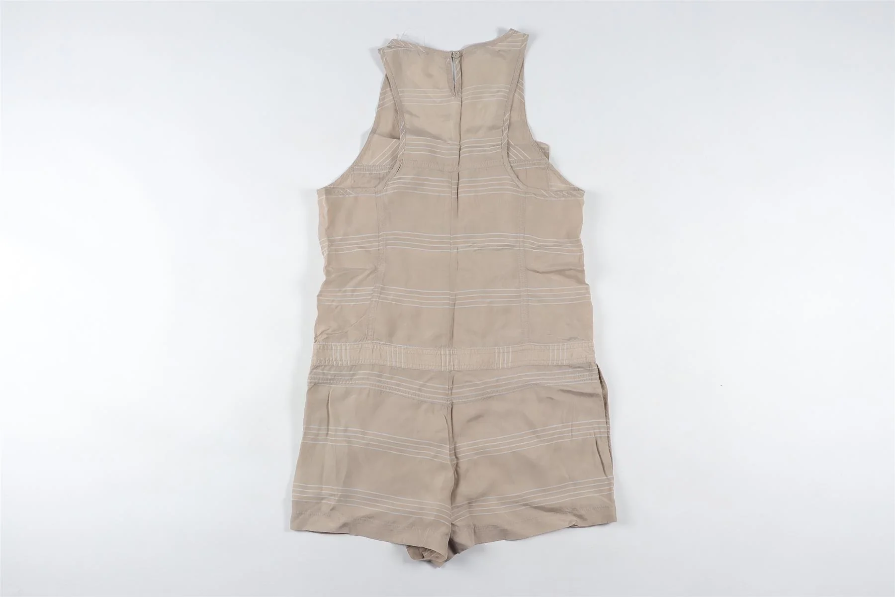 T BY ALEXANDER WANG TAUPE WOVEN PLAYSUIT XSMALL - Image 4