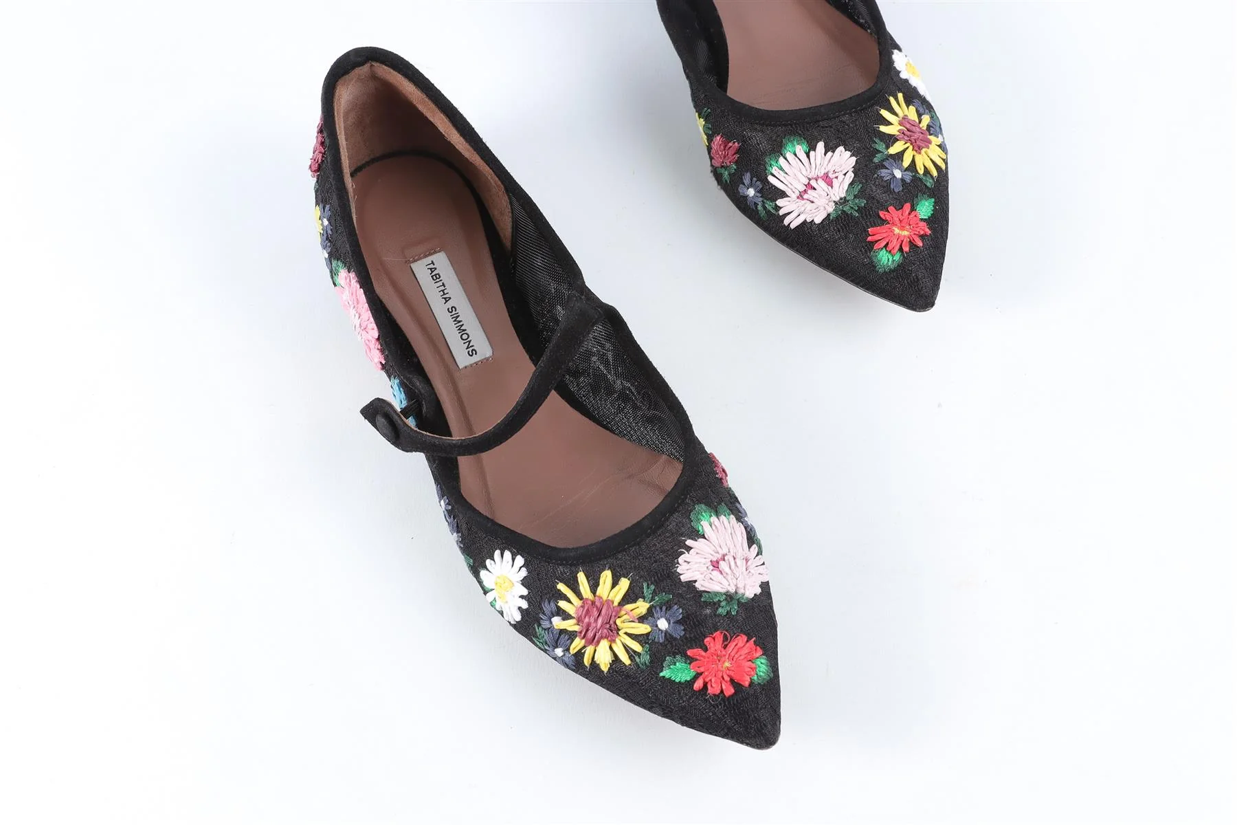 TABITHA SIMMONS BLACK MESH BALLET FLATS EU 38.5 UK 5.5 US 8.5 - Image 4