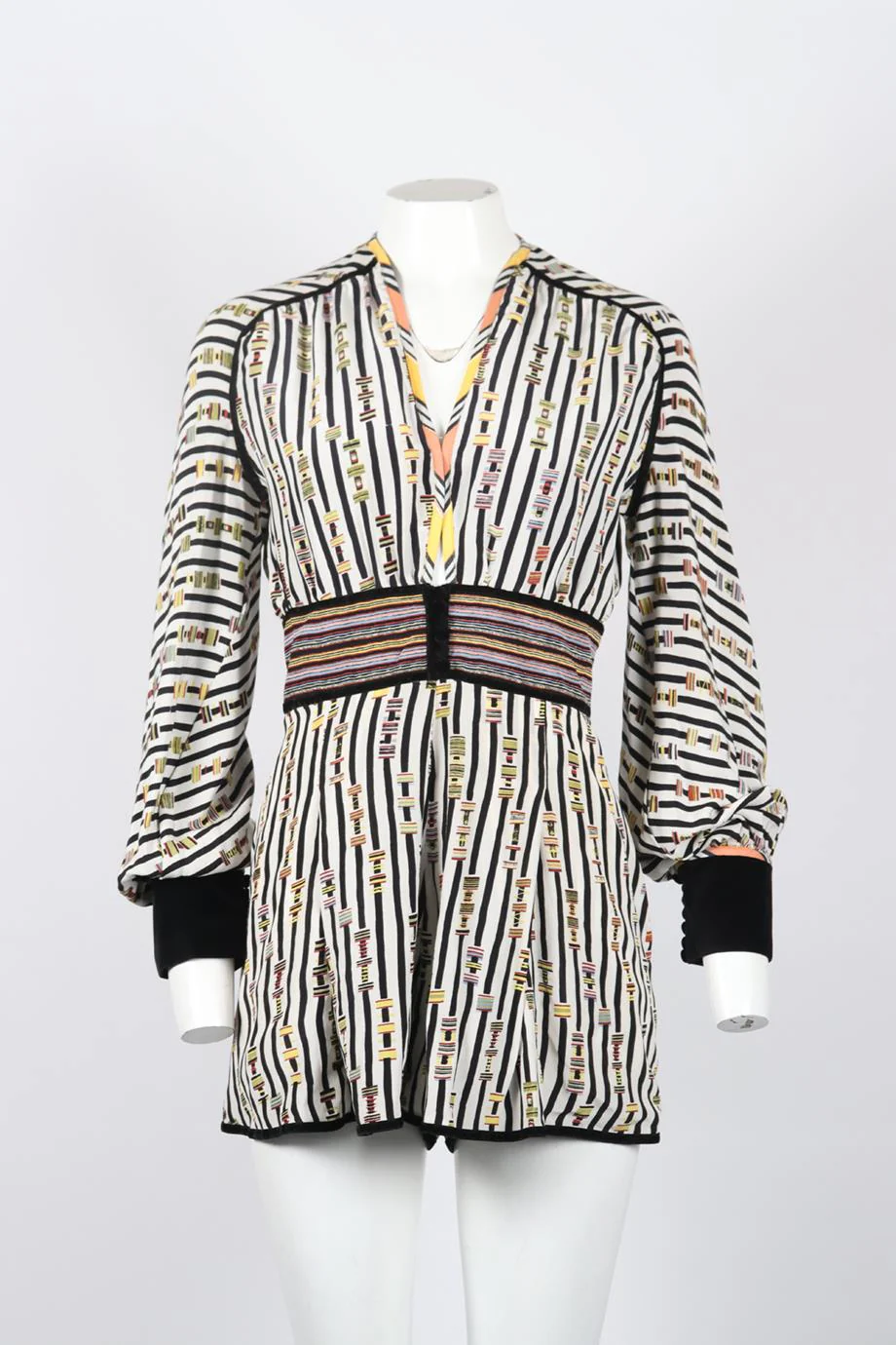 TALITHA PRINTED SILK PLAYSUIT SMALL - Image 2