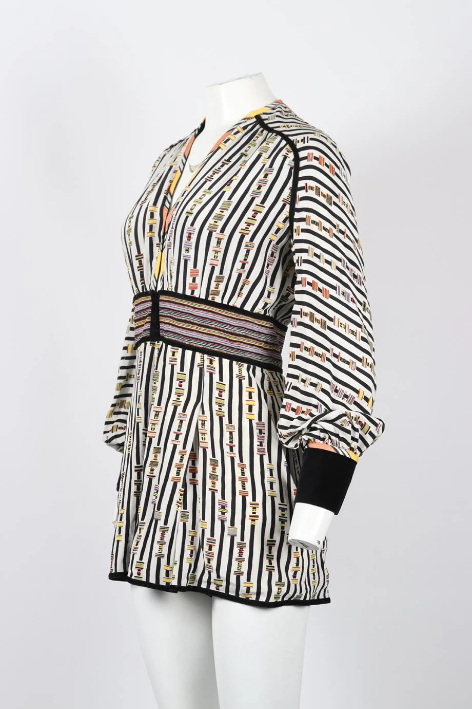 TALITHA PRINTED SILK PLAYSUIT SMALL - Image 3